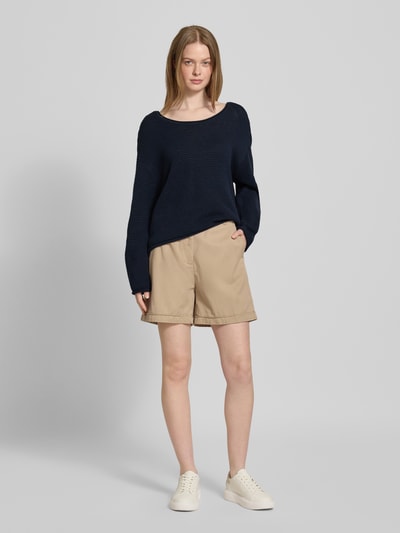 Marc O'Polo Comfort Fit Strickpullover aus reiner Baumwolle Marine 1