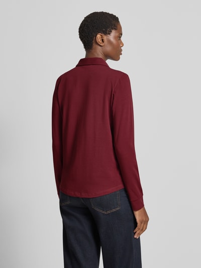 s.Oliver RED LABEL Regular fit overhemdblouse van katoenmix Bordeaux - 5