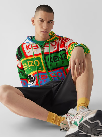 Kenzo Sweatjacke mit Allover-Logo Gruen 6