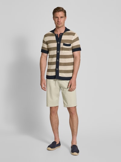 Tom Tailor Denim Regular Fit Bermudas aus Baumwoll-Elasthan-Mix Beige 1