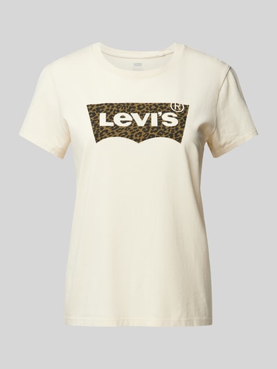 Levi's® T-shirt met labelprint Zand - 2