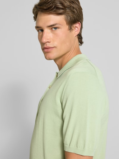 Closed Poloshirt mit gerippten Abschlüssen Gruen 3