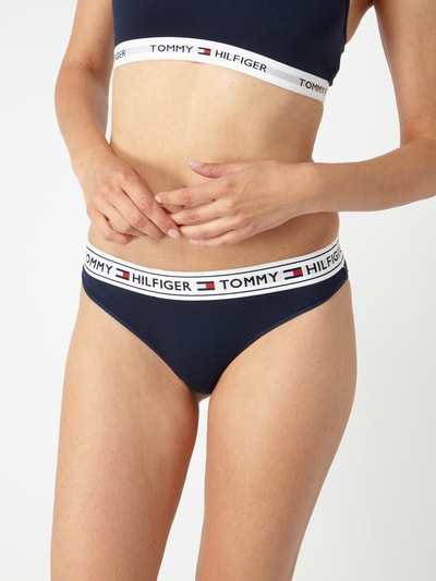 TOMMY HILFIGER Figi z paskiem z logo Ciemnoniebieski 4