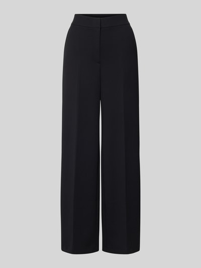Produktfoto, Stoffhose mit weitem Bein und Bügelfalten von Betty Barclay in Schwarz, Material-Mix mit Stretch, Paspeltaschen, weite Form