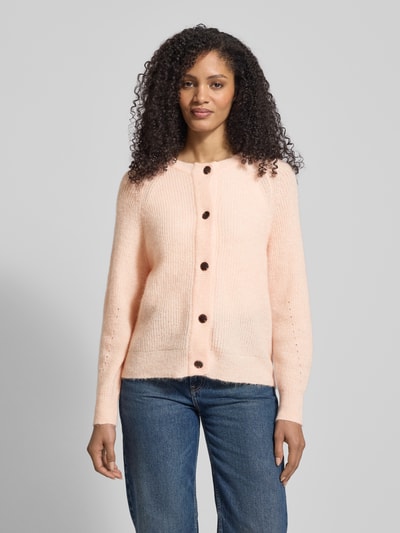 Selected Regular Fit Strickjacke aus Woll-Mix mit Alpaka-Anteil Modell 'LULU' Rosa 4