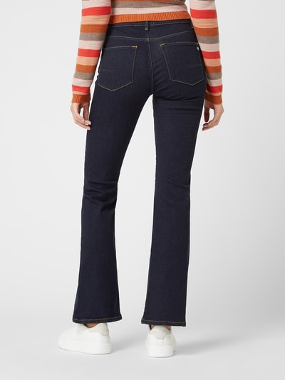 Garcia Flared jeans van denim, model 'Celia' Donkerblauw - 5