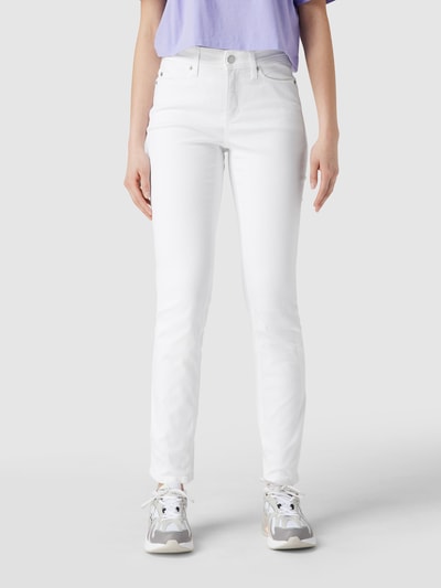 Cambio Mid Rise Jeans im Slim Fit Weiss 4