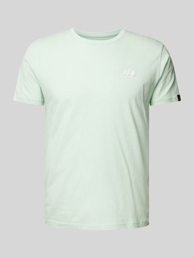 Alpha Industries T-shirt z nadrukiem z logo Miętowy 2