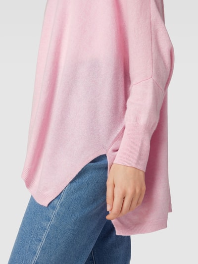 Kujten Gebreide pullover met 3/4-mouwen, model 'MINIE' Rosé - 3