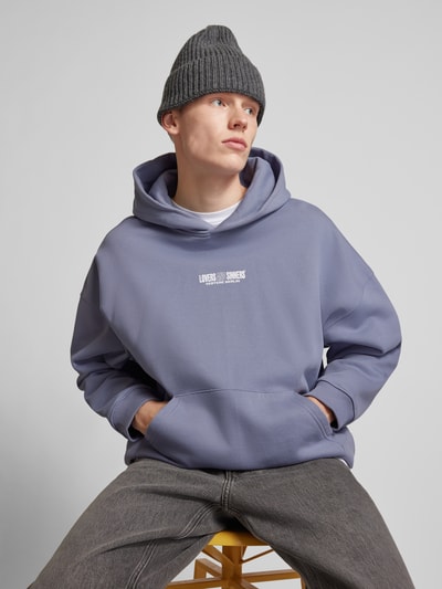 Vertere Oversized hoodie met capuchon, model 'LOVERS' Lila - 3