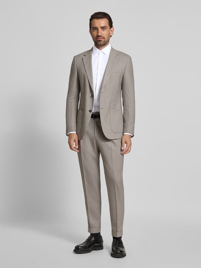 Jake*s Koszula biznesowa o kroju slim fit z listwą guzikową Biały 1