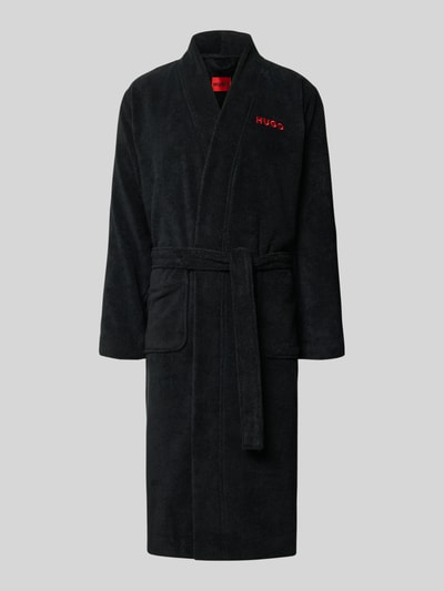 HUGO Badjas met cadeaubox, model 'TERRY GOWN GIFTBOX' Zwart - 1