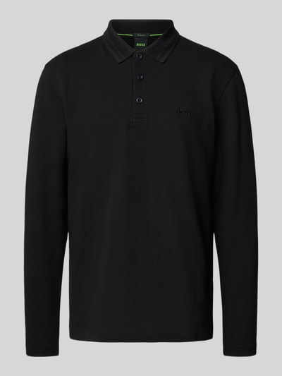 BOSS Green Regular Fit Poloshirt aus reiner Baumwolle Black 2