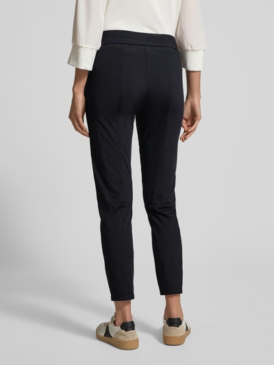 Marc Cain Spodnie materiałowe o kroju slim fit z kieszeniami zapinanymi na zamek błyskawiczny Czarny 5