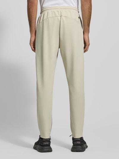 BOSS Green Regular fit sweatbroek met tunnelkoord, model 'JT_TOC' Beige - 5