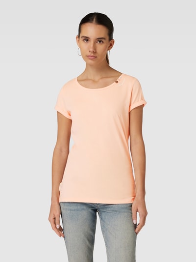 Ragwear T-Shirt mit Zierknöpfen Apricot 4