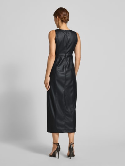 ARMANI EXCHANGE Długa sukienka z imitacji skóry Czarny 5