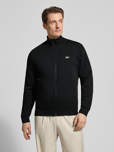 Lacoste Regular Fit Sweatjacke aus Baumwoll-Mix Black 4