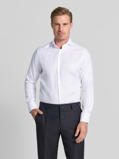 Christian Berg Men Regular Fit Business-Hemd mit Haifischkragen Weiss 4