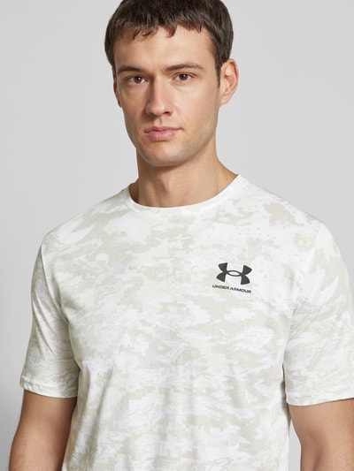 Under Armour T-Shirt mit Label-Print Weiss 3