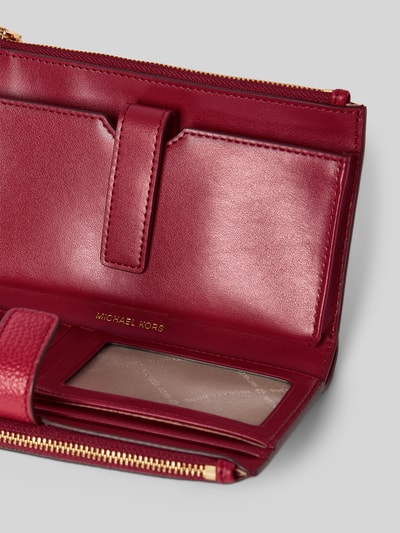 MICHAEL Michael Kors Portemonnee met draaglus, model 'JET SET' Bordeaux - 3