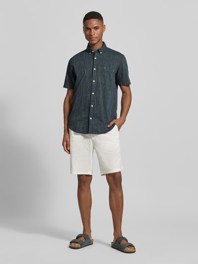 camel active Regular Fit Freizeithemd mit Button-Down-Kragen Marine 1