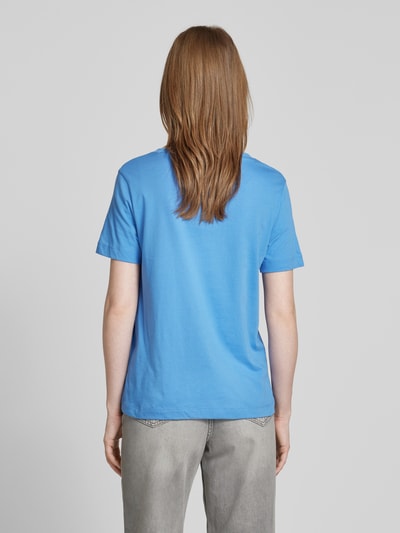 Gant T-Shirt mit Label-Stitching Royal 5