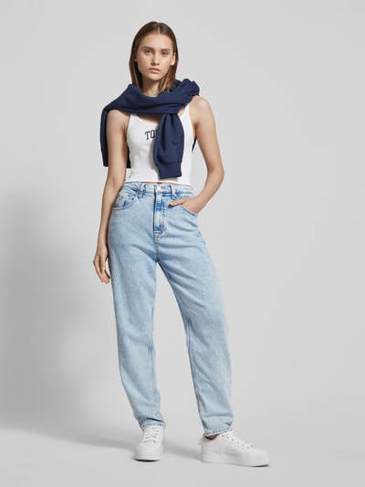 Tommy Jeans Mom fit jeans in 5-pocketmodel Lichtblauw - 1