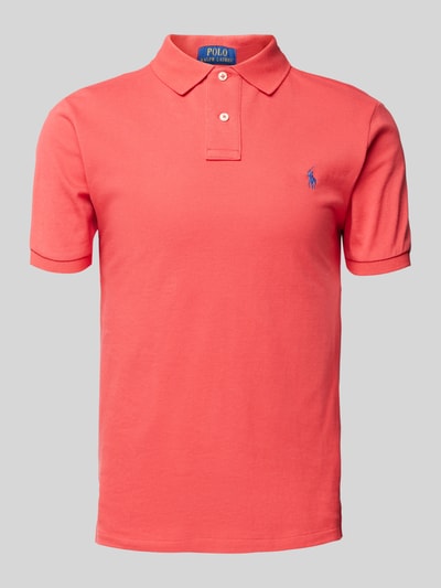 Polo Ralph Lauren Poloshirt mit Label-Stitching Rot 2