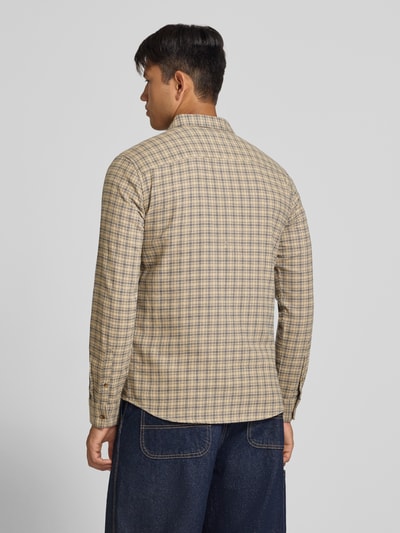 ONLY & SONS Slim Fit Freizeithemd aus reiner Baumwolle Modell 'GUDMUND' Hellbraun 5