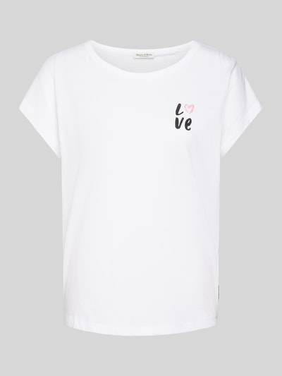 Marc O'Polo T-Shirt mit Motiv-Print Weiss 2