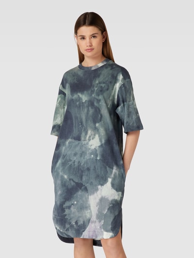 G-Star RAW Knielange T-shirtjurk met ronde hals Oceaanblauw - 4