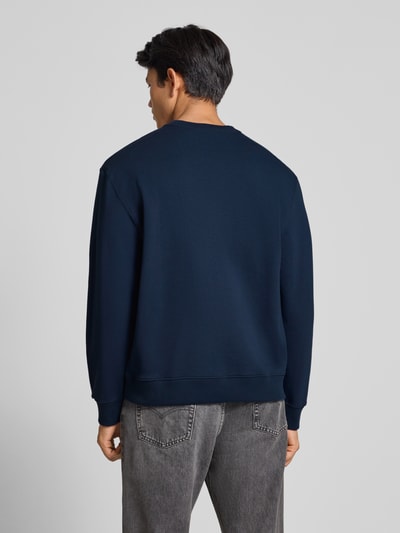 Calvin Klein Jeans Regular Fit Sweatshirt mit Logo-Print Modell 'Terry' Marine 5