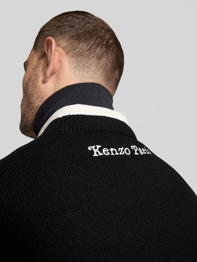 Kenzo Wollpullover in Strick-Optik Black 3