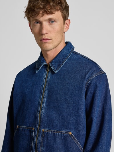 REVIEW Relaxed fit jeansjack met borstzak Donkerblauw - 3