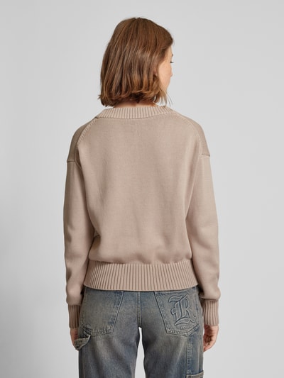 Calvin Klein Jeans Gebreide pullover met labelpatch Rosé - 5