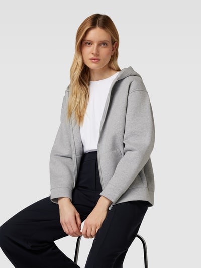 Jake*s Casual Sweatjacke mit Eingrifftaschen Hellgrau Melange 3