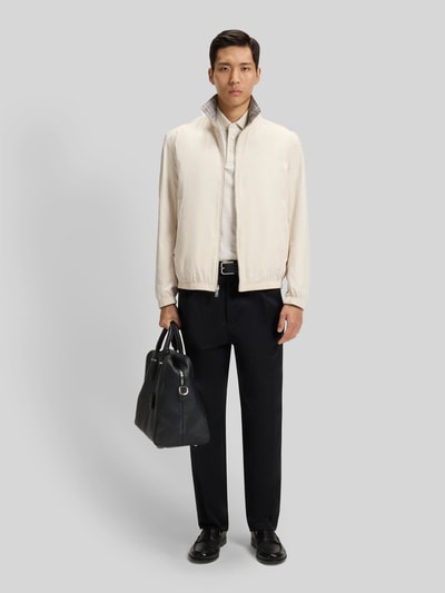 BOSS Regular Fit Wendejacke im Blouson-Stil Modell 'C-CEANDER' Offwhite 1