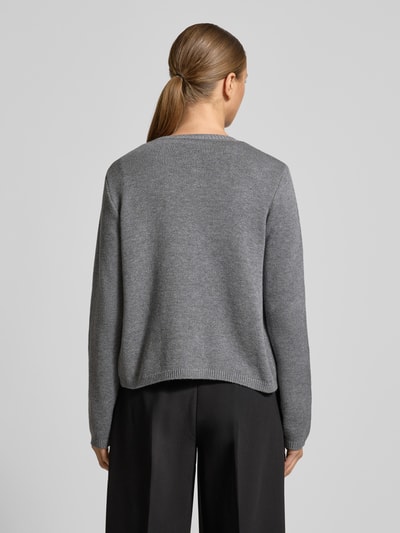 More & More Kurtka z dzianiny z mieszanki wiskozy z perełkami Średnioszary 5