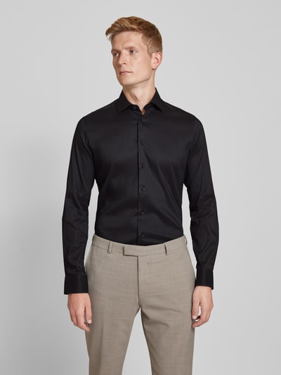 Eterna Slim Fit Business-Hemd mit Kentkragen Black 4