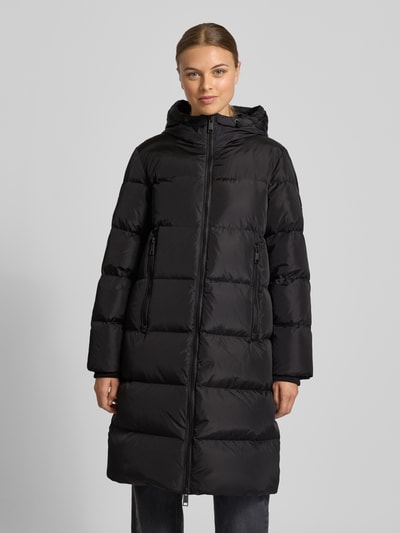 ARMANI EXCHANGE Płaszcz puchowy o kroju regular fit z dwustronnym zamkiem błyskawicznym Czarny 4