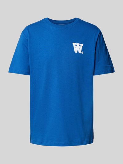 Wood Wood T-Shirt mit Logo-Print Modell 'Ace' Royal 2