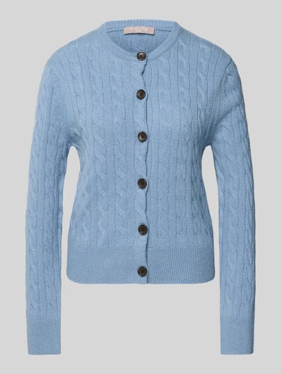 Christian Berg Woman Selection Kurtka z dzianiny z mieszanki wełny z fakturowanym wzorem Szaroniebieski 2