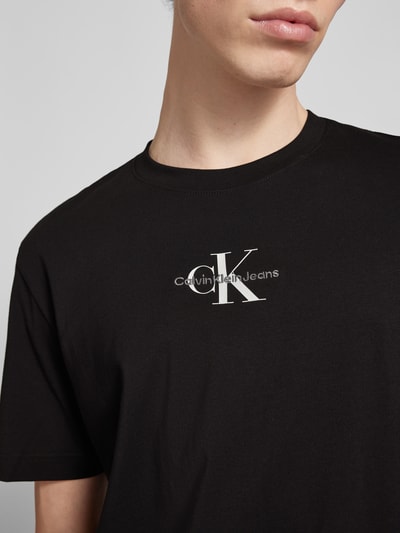 Calvin Klein Jeans T-Shirt mit Rundhalsausschnitt Black 3