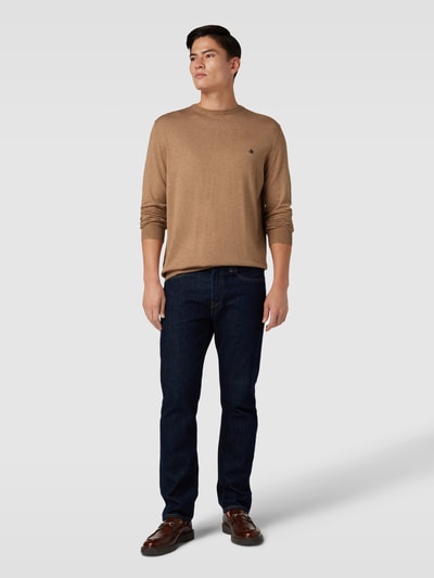 Scotch & Soda Strickpullover mit Rundhalsausschnitt Camel 1