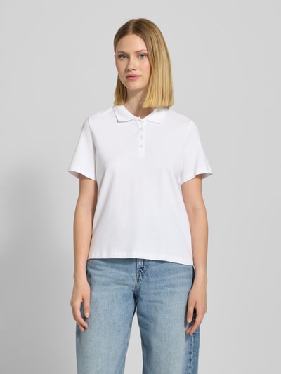 s.Oliver RED LABEL Regular Fit Poloshirt aus Baumwoll-Mix Weiss 4