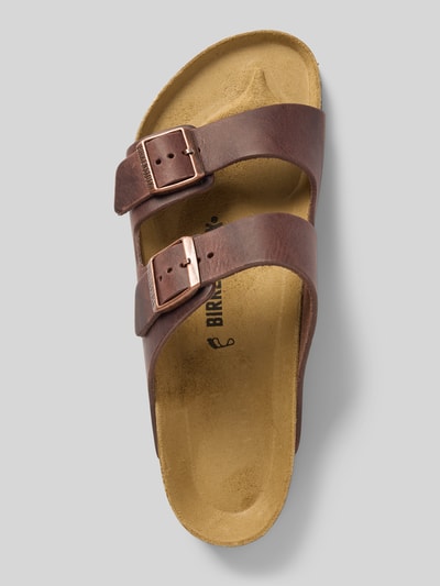 Birkenstock Sandalen van leer, model 'Arizona' Middenbruin - 3