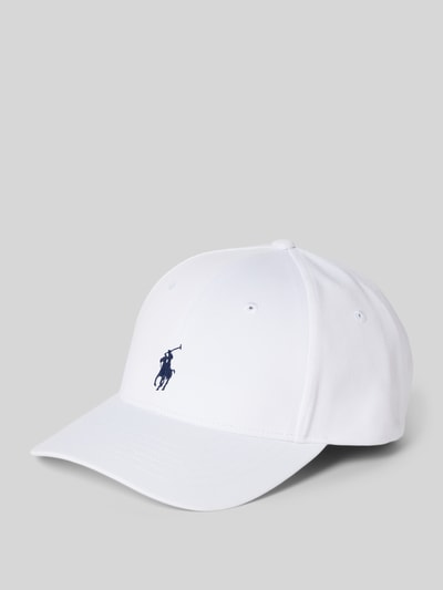 Polo Ralph Lauren Czapka z daszkiem i wyhaftowanym logo model ‘PLAYER’ Biały 1