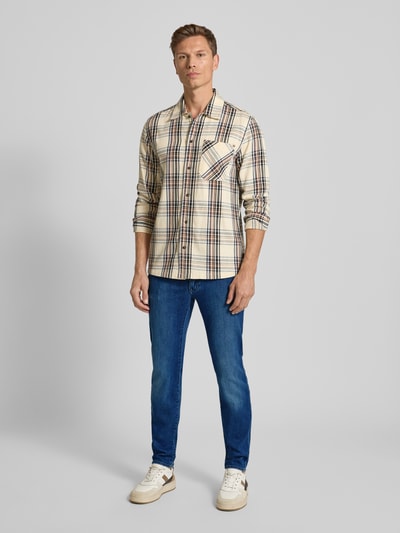 Brax Skinny fit jeans met lyocell, model 'Chris' Blauw - 1