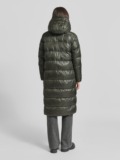 Blauer Usa Gewatteerde lange jas met labeldetail, model 'BELLEVUE' Donkergroen - 5